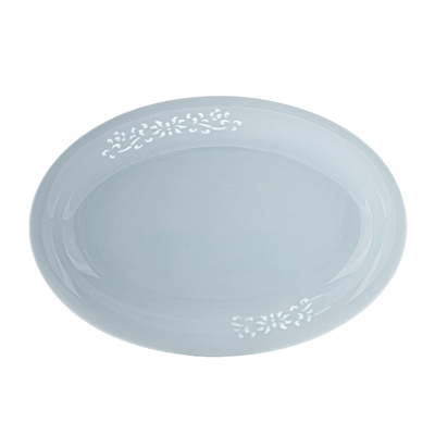 景德镇陶瓷碗盘玲珑釉下彩盘子高温餐具面碗饭碗碟勺家用易清洗