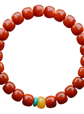 招财红色保山玛瑙原创设计天然