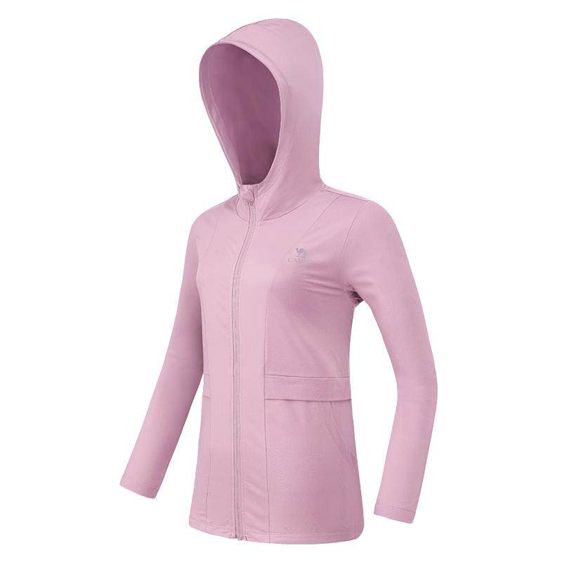 骆驼瑜伽服运动服外套女款秋冬时尚健身服长袖中长款宽松跑步上衣