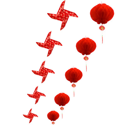 结婚院子装饰风车外景布置