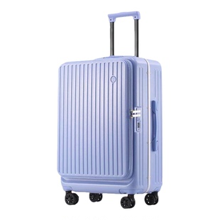 大容量侧开口拉杆箱深仓设计翻盖旅行箱密码箱PC材质一九开行李箱