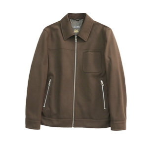 复古猎装 85白鸭绒 质感高级 秋冬男士高端仿麂皮绒夹克式羽绒服