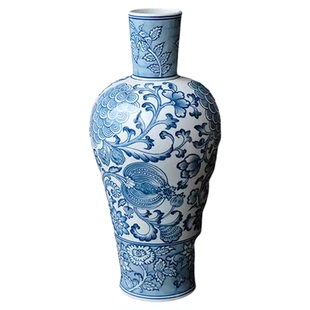 由禧儿“富贵黄兰”开运摆件玄关客厅花瓶花器发财黄新中式摆件