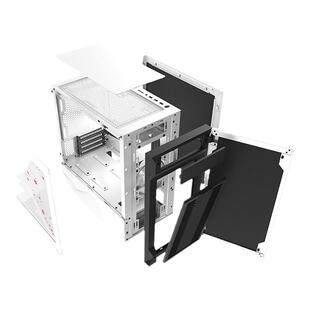 酷冷至尊 S400樱花版机箱mini机箱限量款M-ATX小机箱玻璃隔音静音