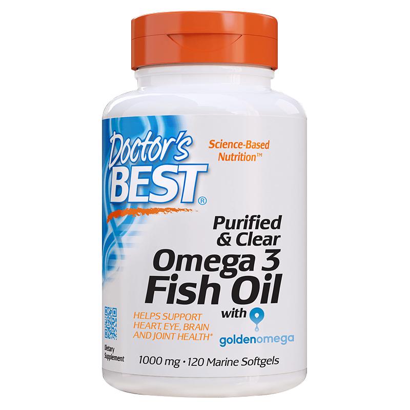 doctorsbest多特倍斯深海鱼油软胶囊欧米伽omega3高浓度补脑成人