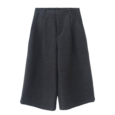 LONSLAN 2025秋季新款 毛呢西装七分裤