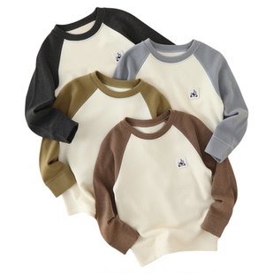 德绒儿童保暖内衣上衣秋冬加厚秋衣男童女童中大童学生加绒打底衫