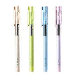 得力纽赛直液式走珠笔速干中性笔高颜值黑色刷题笔签字笔老师学生全针管写字笔圆珠笔水性笔碳素考试专用黑笔