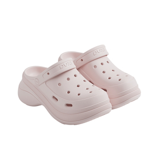 朴西叠渊7.3cm厚底增高洞洞鞋女士春夏新款防滑沙滩凉拖鞋小个子