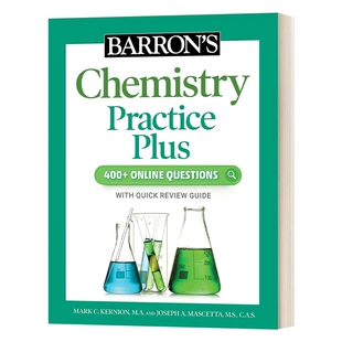 花园宝宝 英文原版 Barron's Chemistry Practice Plus 巴朗新版化学练习册 英文版 进口英语原版书籍
