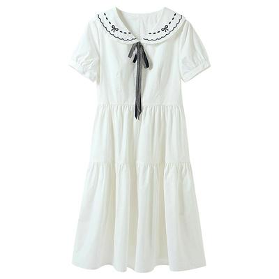 中学生连衣裙蛋糕裙少女裙娃娃领