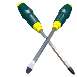 S2螺丝刀穿心可敲击加长一字十字改锥家用工具一字起子工业级专用