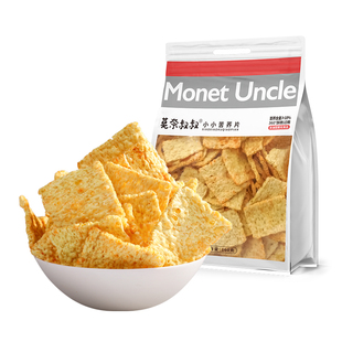 莫奈叔叔小小苦荞片大袋荞麦锅巴牛肉味膨化食品休闲解馋小吃零食