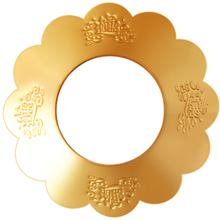 加厚合金招财上香炉围装香灰托盘罩家用供奉接香灰的护挡佛具用品