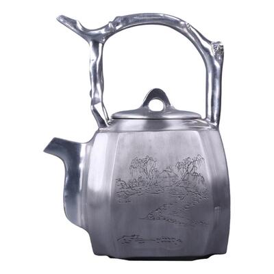锡都个旧手工999纯锡茶具泡茶壶