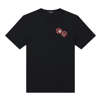 【夏季新品】Ed Hardy埃德哈迪男士骰子图案宽松短袖T恤E1SBM032