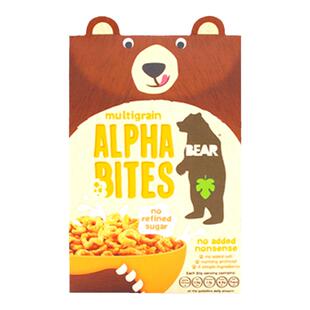 现货英国Alpha bites多谷物高钙字母形状小熊麦片天然无添加375克