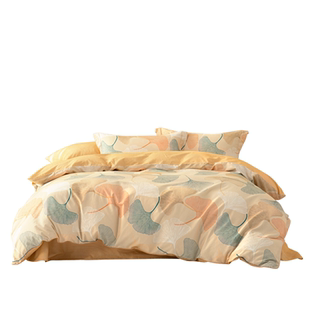 水星家纺全棉四件套100纯棉套件春夏简约被套床单被罩床上用品