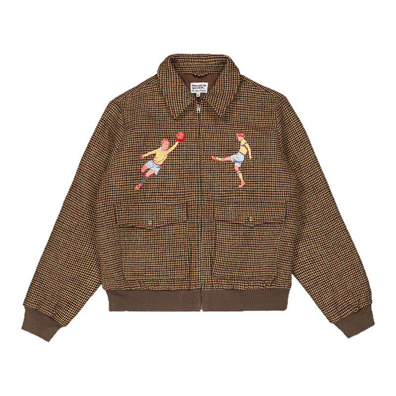 TLC格纹复古羊毛夹克外套