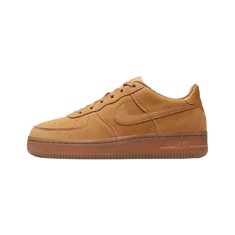 Nike耐克Air Force1经典女子空军AF1小麦色休闲板鞋BQ5485 FZ7372