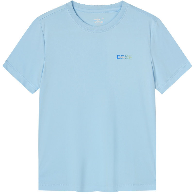 鸿星尔克童装儿童短袖T恤男童夏季速干衣薄款青少年中大童打底衫