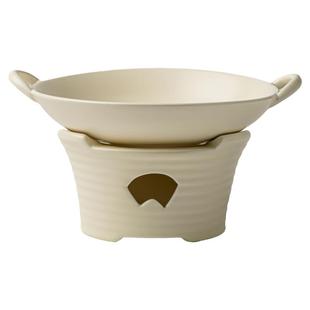 巷子尾〖新式干锅锅具〗陶瓷双耳盘干锅炉套装饭店加热蜡烛炉底座