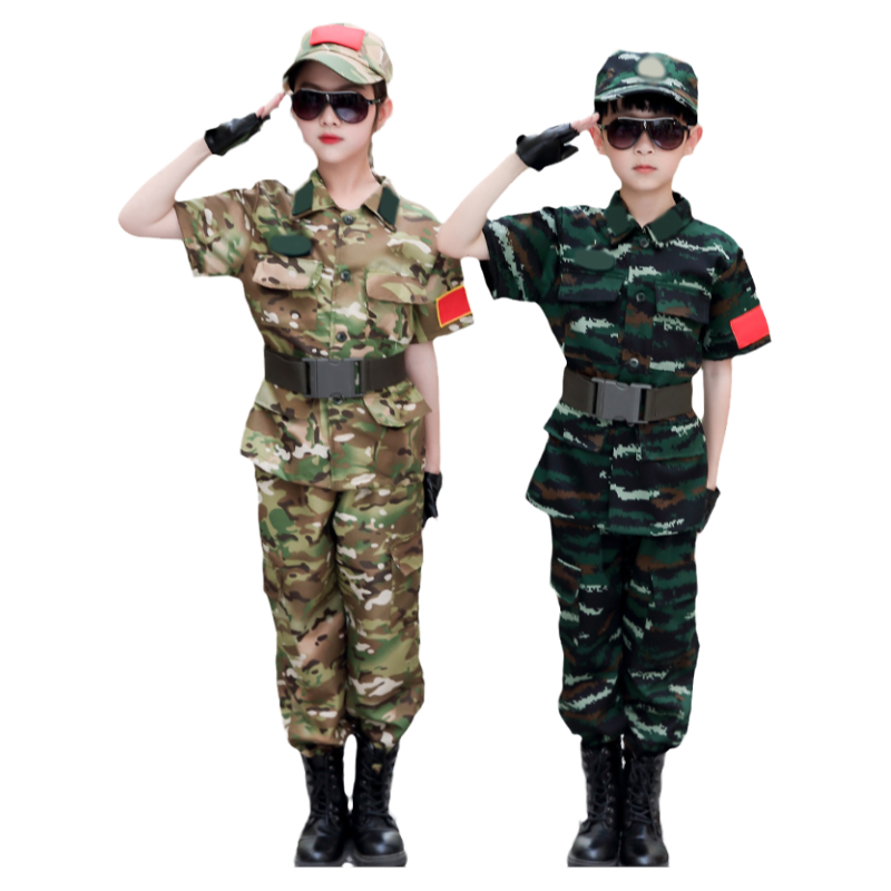 警装冬令营作训特种兵短袖迷彩服