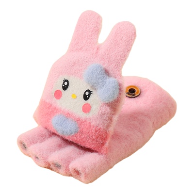 儿童半指翻盖加绒加厚五指套