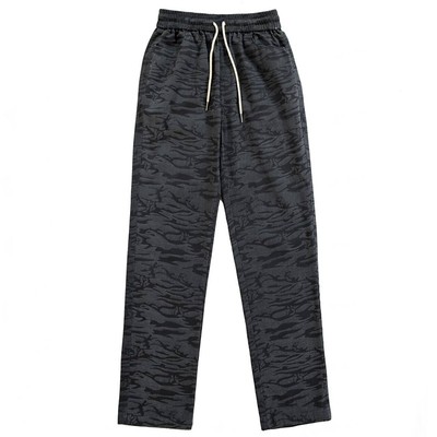 烦恼的Octopusl秋季直筒迷彩虎纹工装长裤美式复古街头宽松裤子男