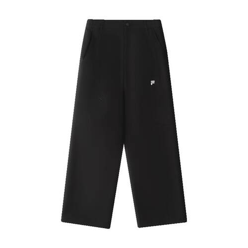 FILA FUSION斐乐潮牌梭织加绒长裤女2026春季新款宽松工装裤子男