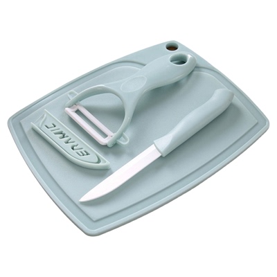 陶瓷削皮器削皮刀三件套切菜板多功能水果削皮工具家用厨房用品