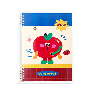 小槑同学 苹果撞色错题本艾宾浩斯活页可拆卸小学生初中生专用语文数学英语整理本加厚B5改错本纠错本集