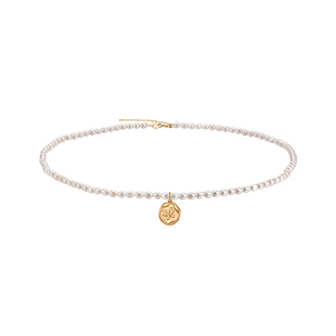 莱绅通灵珠宝 Destiny系列 18K金小米珠淡水珍珠项链 珠链