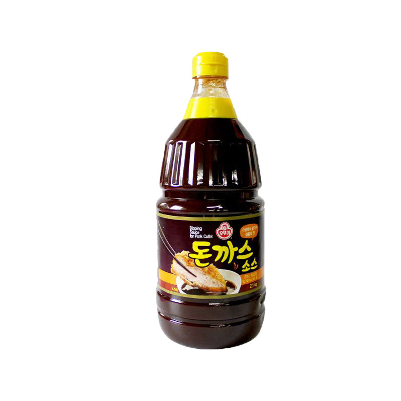 韩国进口不倒翁炸猪排酱猪排沙司 日式猪扒调味蘸料2.1kg*6瓶整箱
