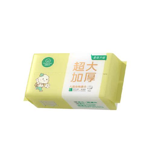 全棉时代婴儿加大加厚棉柔巾超大棉柔巾加大款加柔干湿两用洗脸巾