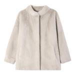 海宁皮草女款新款毛毛外套水貂绒女冬季中长款环保年轻妈妈装