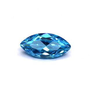 马眼浅海蓝宝石镶嵌饰品尖底海兰锆石裸石CZ钻马目形DIY饰品补石