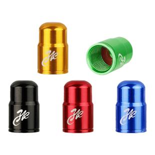 自行车美嘴气门帽铝合金材质气嘴帽阳极氧化气门芯防尘盖帽