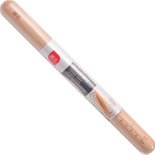 展艺木质擀面杖 30cm 实木擀面棍杆面棒面包披萨饼饺子皮烘焙工具