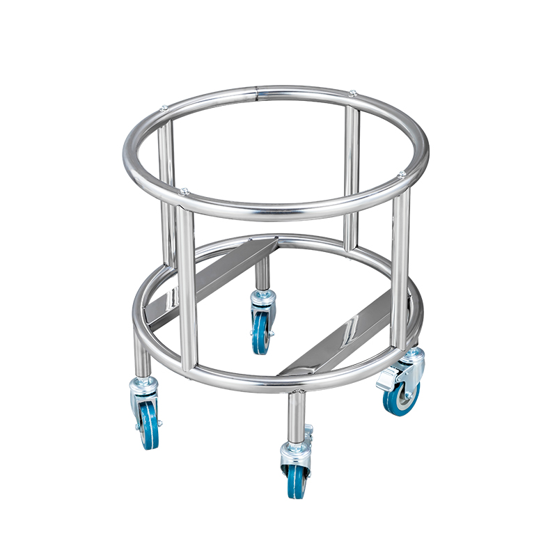 加厚不锈钢汤桶架保温桶架带轮推车菜板架开水桶架用加高置物架