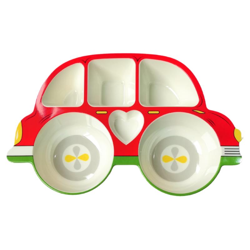 五和儿童餐盘分格交通工具汽车飞机家用餐厅婴儿吃饭专用宝宝餐具