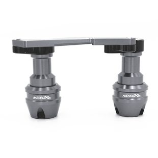 适用新大洲本田NS150XC改装排气管防摔棒保险杆护杠防摔球块配件