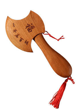 桃木斧子挂件小斧头结婚坐福