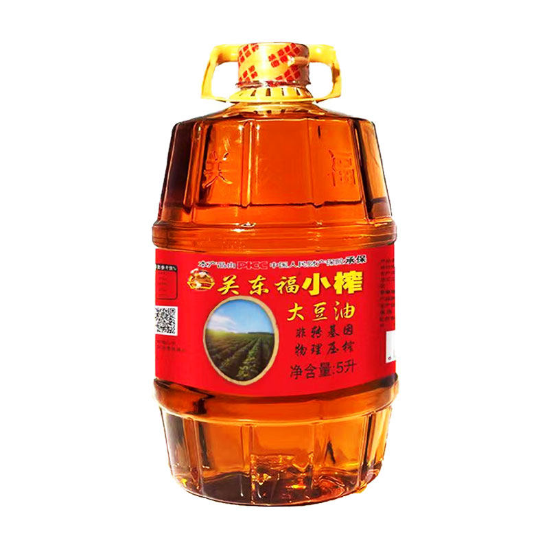 关东福小榨纯东北笨榨压榨大豆油