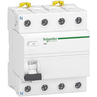 施耐德Acti9系列 iID 2P 4P 40A 63A 80A 电磁式漏电开关剩余电流