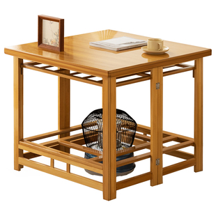 烤火桌子家用可折叠烤火架湖南冬季取暖餐桌长正方形简易炕桌新款