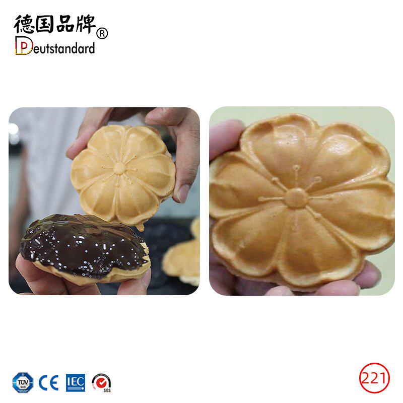 华夫饼机樱花烧机电热樱花烧樱花型烧商用樱花华夫炉松饼小吃设备