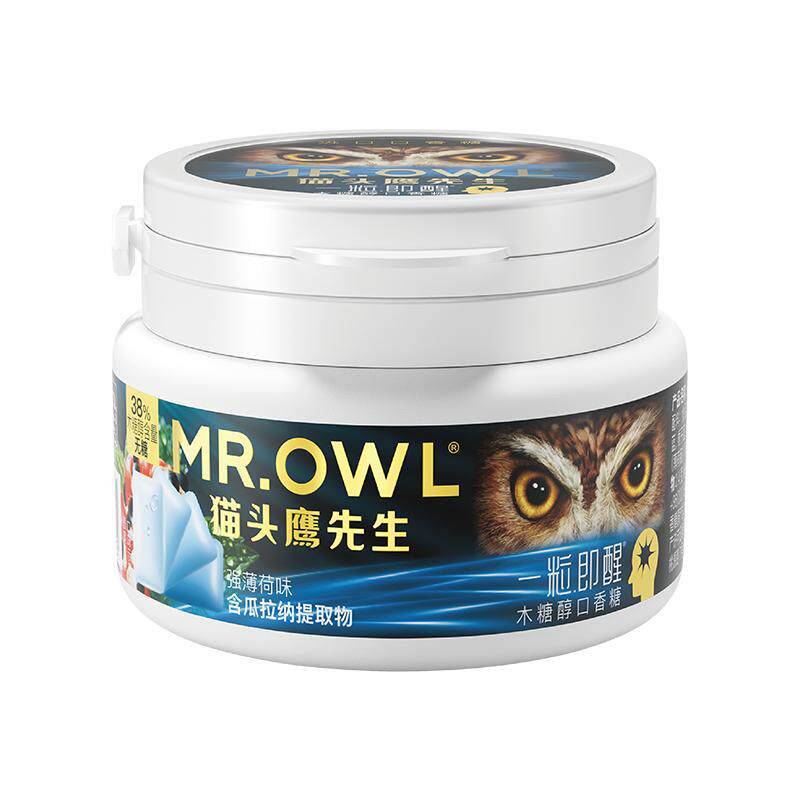 猫头鹰先生粒装50g无糖口香糖
