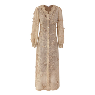 AM NANA法式针织连衣裙温柔风漂亮仙女裙礼服气质小个子打底长裙