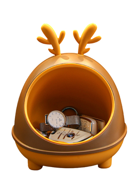 小鹿钥匙收纳玄关摆件入户门客厅鞋柜装饰品欢迎回家乔迁新居礼物